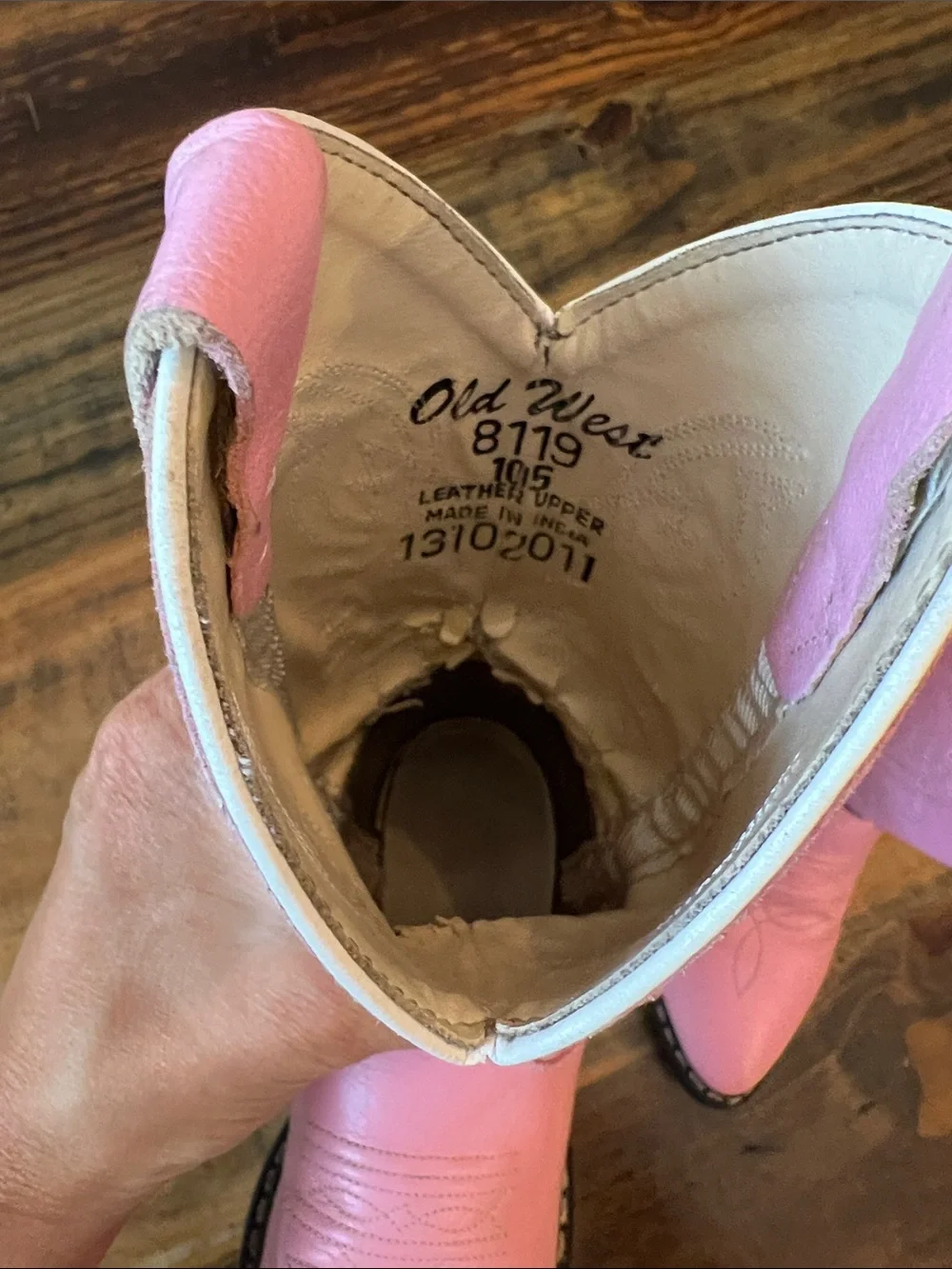 Old West Girls Pink Western Boots